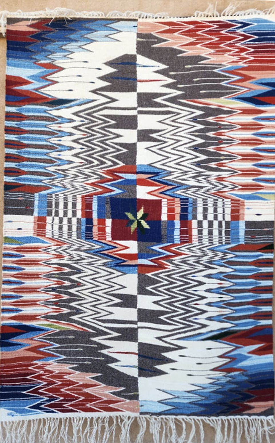 An example of complex Chimayo weaving.